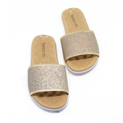 Sandália Feminina Slide Flat Beira Rio - Imagem 10