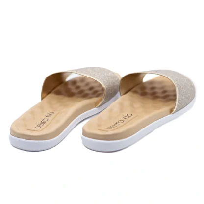Sandália Feminina Slide Flat Beira Rio - Imagem 11