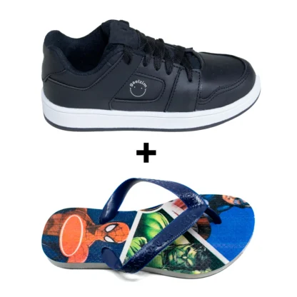 Tênis Infantil Gaelzim Skatista + Chinelo Infantil Heróis - Imagem 2