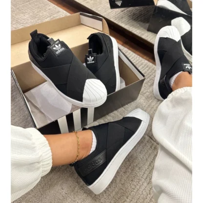 Tênis adidas Originals Superstar Slip On Preto - Imagem 4