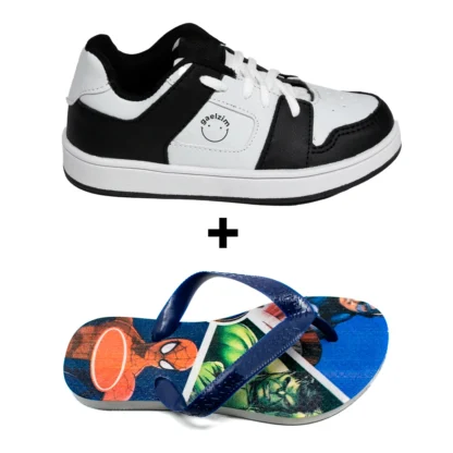 Tênis Infantil Gaelzim Skatista + Chinelo Infantil Heróis - Imagem 8