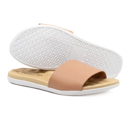 Sandália Feminina Slide Flat Beira Rio - Imagem 17