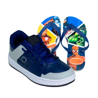 Tênis Infantil Gaelzim Skatista + Chinelo Infantil Heróis - Imagem 13